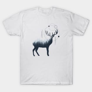 Deer. Double Exposure T-Shirt